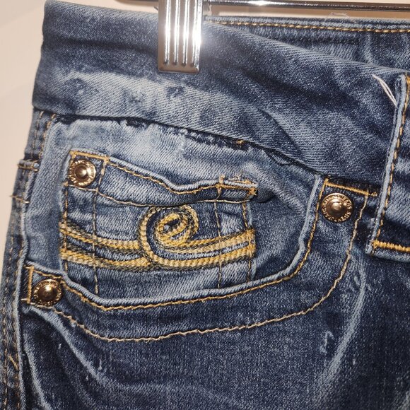 SEVEN7 Brand Slim Boot Cut Jeans Size 6 Cowgirl Style - Picture 7 of 13
